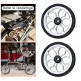 thumbnail image 4 of Bicicleta plegable de aleación de aluminio, rueda fácil, componentes de rueda fácil, piezas de reparación, rodillo de montaje de carga, accesorios tra Plata Sunnimix Bicicleta Plegable Easy Wheel, 4 of 8