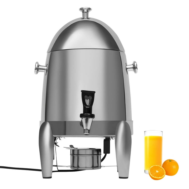 Denest 12L Electric Commercial Coffee Juice Urn Brewer Warmer Heating Cold Dispenser, Size: 28*28*50cm/11*11*19.7 inch, Silver