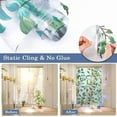 thumbnail image 4 of 39.4x16.9 Inch Rainbow Window Privacy Film Green Leaves Plant Static Glass Cling 3D Plastic Non-Adhesive Sun Blocking Glass Sticker Stained Window Decals for Room Home Mixed Color, 4 of 9