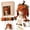 B, variant on Complete DIY Crochet Kit for Beginners, Halloween Fantasy Hood Hat Craft Set with Yarn, Hook, Instructions and Gift Box(style:E)