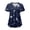 Navy, variant on DXOUPM Women T Shirt with Pockets V Neck T Shirt Top Versatile Casual Short Sleeve Blouses