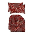 thumbnail image 1 of RSH Décor Indoor Outdoor Set of 2 U-Shape Cushions and 2 Lumbar Pillows, Eastman Berry Red Paisley, 1 of 7