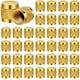 thumbnail image 1 of 1/4 Flare Cap, Round Brass with Neoprene O-Ring Seal HVAC Valve Cap, 1 of 5