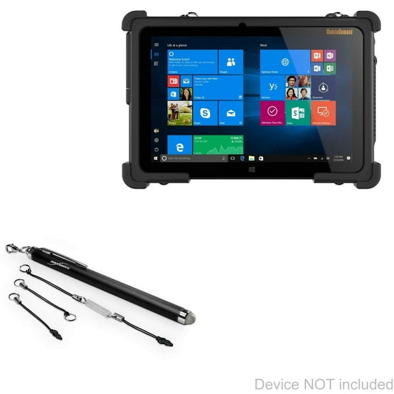 MobileDemand xTablet Flex 10A Stylus Pen, BoxWave [EverTouch Capacitive Stylus] Fiber Tip Capacitive Stylus Pen for MobileDemand xTablet Flex 10A - Jet Black