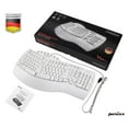 thumbnail image 6 of Perixx Periboard-512 Wired USB Ergonomic Natural Split Computer Keyboard - White, 6 of 6