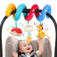 thumbnail image 1 of Asiento de coche de juguete URMYWO en espiral para bebés de 0 a 6 meses con mordedor, 1 of 7