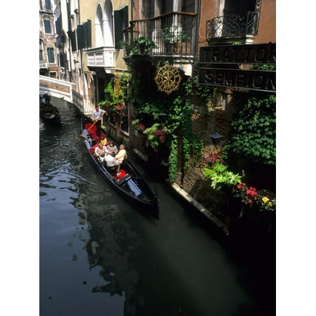 Gondola Ride on Canal, Venice, Italy Print Wall Art By Bill