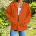 thumbnail image 4 of Womens Zip Up Hoodies Oversized Sweatshirts Fall Fashion Outfits Casual Jackets 2025 Winter Clothes teen girls hoodies, 4 of 9