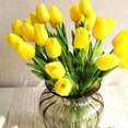 thumbnail image 4 of POINTERTECK 10Pcs Home Party Decor Artifical Real Touch Faux Leather Tulips, 4 of 6