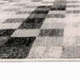 thumbnail image 3 of Luxe Weavers Checkered Area Rug Silver 5x7, Stain Resistant Modern Farmhouse Rug, 3 of 5