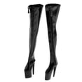 thumbnail image 2 of 1/6 Zapatos Femeninos sobre La Botas de Tacón Alto para Muñecas de Soldado de 12 Pulgadas de Acción Corporal Juguetes Calientes (rojo Y Zulema Botas de figuras de acción, 2 of 8