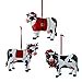 thumbnail image 3 of Country Marketplace Noël Vache Ornement 3 Assortis, 3 of 3