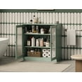 thumbnail image 2 of 100% Solid Wood 32" Bathroom Cabinet with Frosted Glass Doors and Adjustable Shelves, 2 of 5