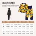 thumbnail image 4 of Picia PLANETA EN FORMA DE PIZZA Pattern Women’s Long-Sleeve Sleepwear Set - Soft 2-Piece Loungewear with Pockets, Comfy PJs for Relaxing Nights-X-Large, 4 of 7