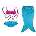 thumbnail image 1 of Girl Kids Mermaid Tail Swimmable Bikini Set Bathing Suit Fancy Costume 3-9Year, 1 of 5