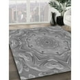 thumbnail image 2 of Ahgly Company Indoor Rectangle Patterned Dark Gray Area Rugs, 7' x 9', 2 of 6