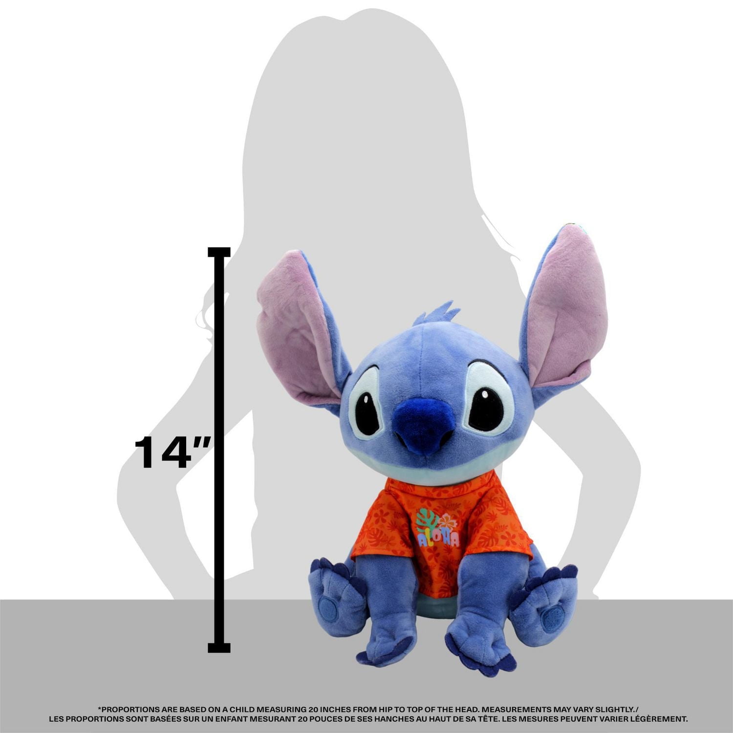 Disney - Peluche Stitch - Avec T-shirt
