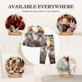 thumbnail image 7 of Honeii Romantic Flower Fox print Women's Pajama Sets Long Sleeve Button Down Sleepwear Nightwear Soft Pjs Lounge Sets-Large, 7 of 7