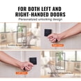 thumbnail image 2 of VEVOR Entry Lever Door Handle,Reversible for Right and Left Sided Doors,for Front Door 2 PCS, 2 of 5