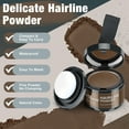 thumbnail image 2 of Instantly Hair Powder, Root Touch Up Hair Color Hairline Powder, Women Men Hair Powder Elevates Hairline for Women Men Thinning Hair, Brown, 2 of 9