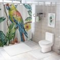 thumbnail image 7 of Fenyluxe Parrot Flowers Shower Curtain for Bathroom Decoration with Hooks, Made of 100% Polyester Fiber, Home Bathtubs Bathroom Curtain with Various Sizes and High Definition Digital Printing 60"x72, 7 of 7