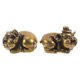 thumbnail image 2 of Golden Brass Wedding Couple Pig Statue Romantic Decor Handcrafted Ornament for Home Decoration 2pcs, 2 of 4