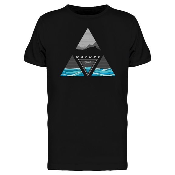 Mountain And Sea Triangle Tee Men's -Image by Shutterstock