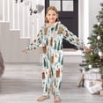 thumbnail image 6 of Vzayyk 4T-14Y Size Aviliable Cozy One-Piece Footless Sleeper Pajama Wooden Houes Pine Trees, 6 of 8