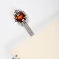 thumbnail image 2 of Maple leaf pumpkin Vintage Silver Lace-Edged Bookmark: a Gift for Readers and Book Lovers, 2 of 5