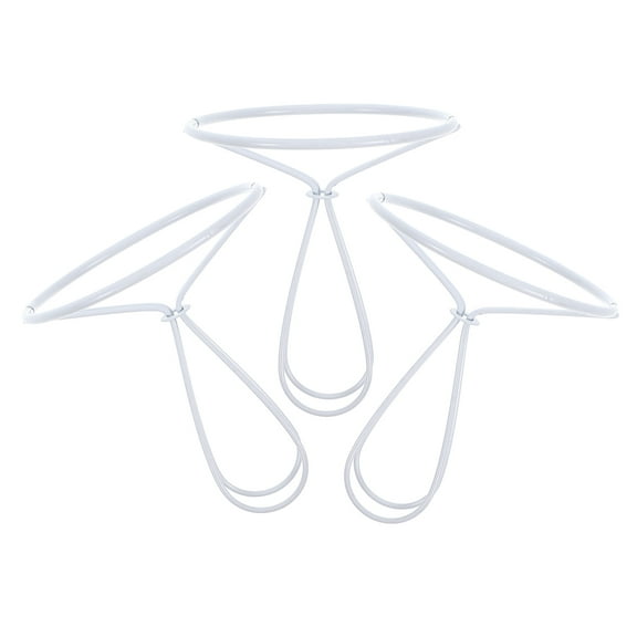 Masteelf  3 PCS Lamp Shade Hardware Parts Clips DIY Lampshade Frame White