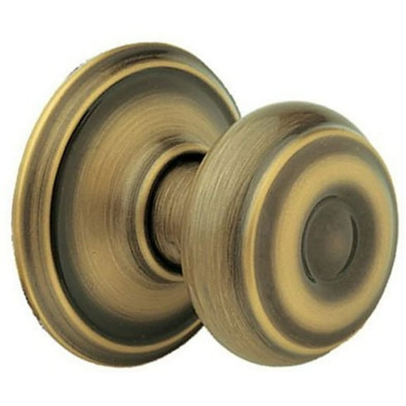 Schlage F51VGEO609 F51A VGEO609K4 Georgian Entry Knob, Antique Brass