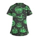 thumbnail image 4 of Fiudx Ofertas Relámpago Top de Lactancia con Bolsillo y Cuello En V de Manga Corta con Estampado de Halloween para Mujer, 4 of 5