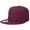 Wine, variant on Classic Snapback Hat Cap Hip Hop Style Flat Bill Blank Solid Color Adjustable Size Wine