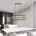 thumbnail image 2 of Tilla 12 in. 8-Light Indoor Matte Black and Matte Gold Finish Chandelier with Light Kit, 2 of 5