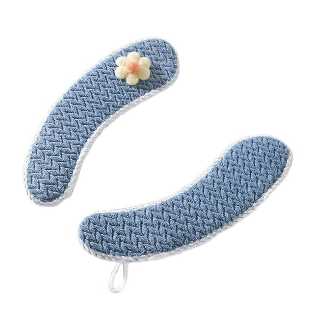Leodye Housse de Coussin de Siège de Toilette Épaisse et Chaude - avec Coussin de Siège de Toilette Collant - Tapis Lavable et Réutilisable pour l'Hiver - Séparation à Double Rabat, Adhésif Arrière TPR, Doux et Protecteur