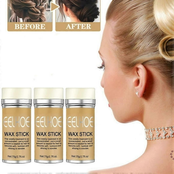 3pcs Styling Wax Stick Collection Broken Hair Artifact Hair Wax Stick Professional Men and Women Hair Styling Accessories