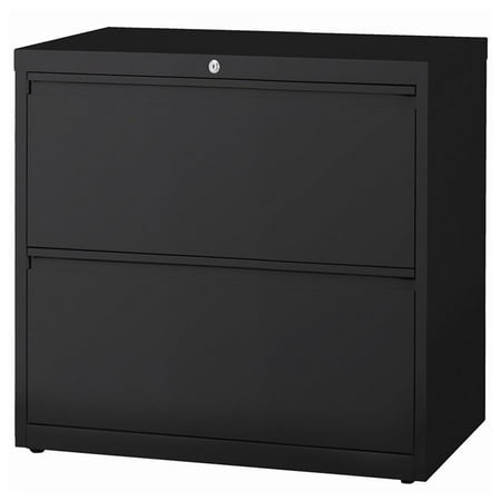 HL8000 Series 36-inch Wide 2-Drawer Lateral File Cabinet  Black