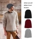 thumbnail image 4 of Gorro holgado Jumpingount tejido de ganchillo lanudo gris unisex para invierno, 4 of 6