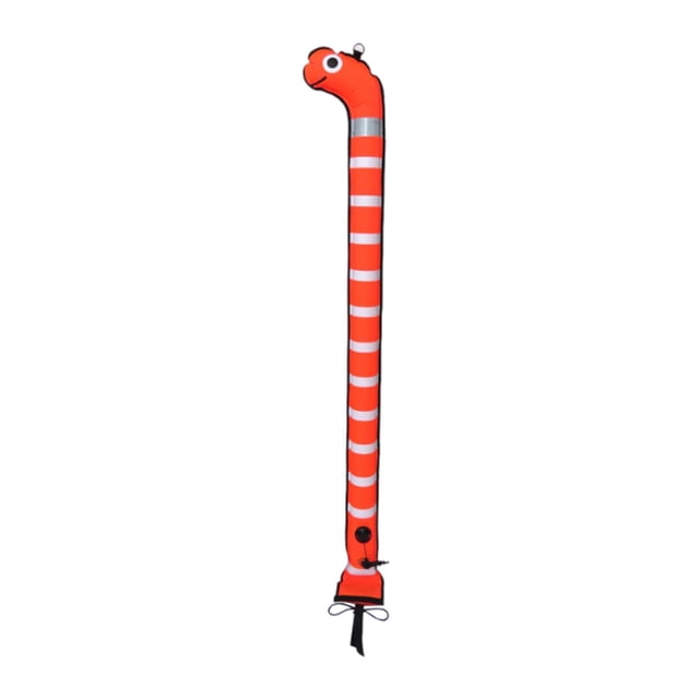 ZLight pour Marqueur de Surface Bouée Snorkeling Gonflable Résistant Fond Fermé Rose Sécurité Plongée orange 1.8mx15cm
