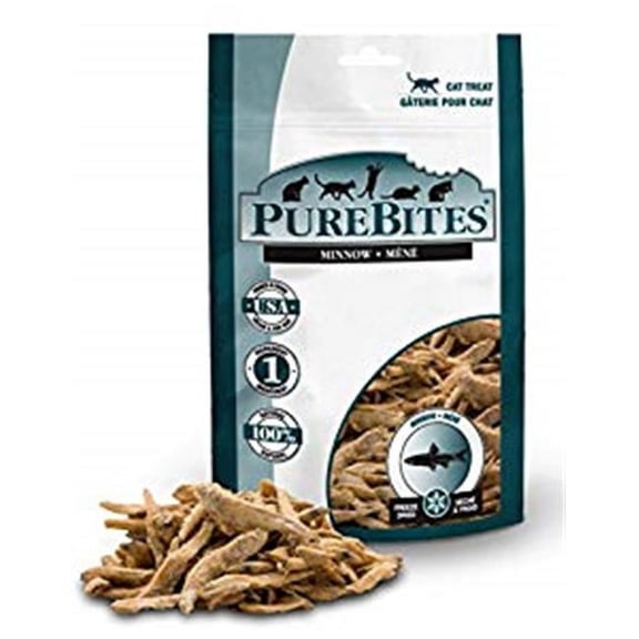 Pure Treats  1.09 oz PureBites Freeze Dried Minnow Value Size Cat Treats