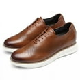 thumbnail image 4 of CMR CHAMARIPA Casual Tall Men Shoes - High Heel Shoes For Men - Brown Leather Oxford Shoes That Get Taller 7CM / 2.76 Inches Taller, 4 of 5