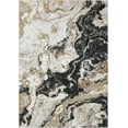 thumbnail image 2 of Ultra-Thin Marble Abstract Area Rug, Modern Marble Rug 6'x9' Luxury Living Room Rug Boho Area Rug for Bedroom Dinning Room Non Slip Abstract Floor Carpet Indoor, Black, 2 of 7