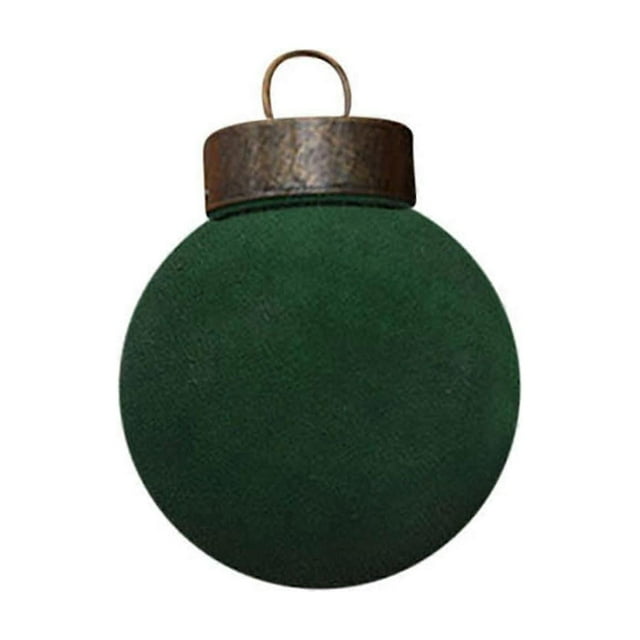 1Pcs Velvet Christmas Balls Flocked Christmas Tree Ball Ornaments Plastic Balls Xmas Decorative Hanging Ornaments Christmas Tree Decoration 2.4 Inch