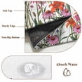 thumbnail image 6 of Round Rugs 3Ft, Spring Floral Round Area Rug Washable Indoor Throw Carpet, Watercolor Daisy Lily Lavender Plants Garden Small Non Slip Circle Rug for Bedroom Living Room Home Decor Aesthetic, 6 of 8