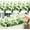 White, variant on Artificial Flowers for Outdoor Summer Decoration, UV Resistant Faux Outsides Plastic Greenery Shrubs Artificial Plants Fake Flowers Planter Home Cemetery Decor(White)
