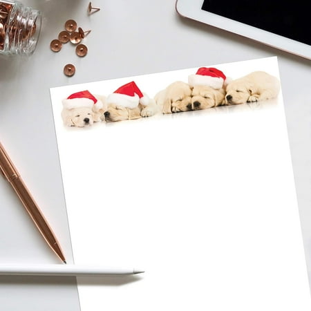 Great Papers! Holiday Stationery Santa Puppies 8.5" x 11" 80 Sheets (2017018)