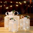 thumbnail image 4 of CEHVOM 3PCS Luminous Christmas Iron Decorative Box, Shopping Window Gift Box, Christmas Tree Decoration, Star Gift Box, 4 of 6