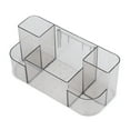 thumbnail image 3 of Organizador De Plástico Transparente, Organizador De Cuidado De La Piel Compartimentado Fuerte Adherencia Transparente Fácil De Instalar Para El Baño Del Hogar, 3 of 8