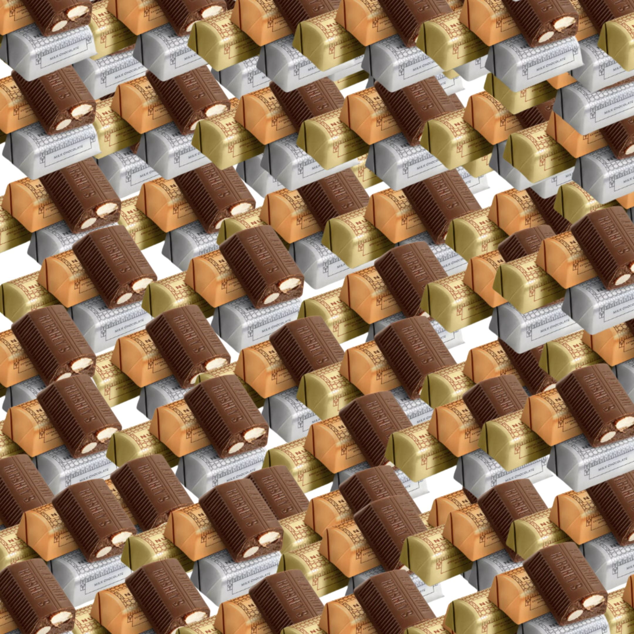 Hershey's Assorted Chocolate Nuggets, 2 Lbs., Bulk, Foil Wrapped, Perfect for Weddings, Anniversaries, Showers, Corporate Events, Candy Bowls & Buffets, Gifts & More!