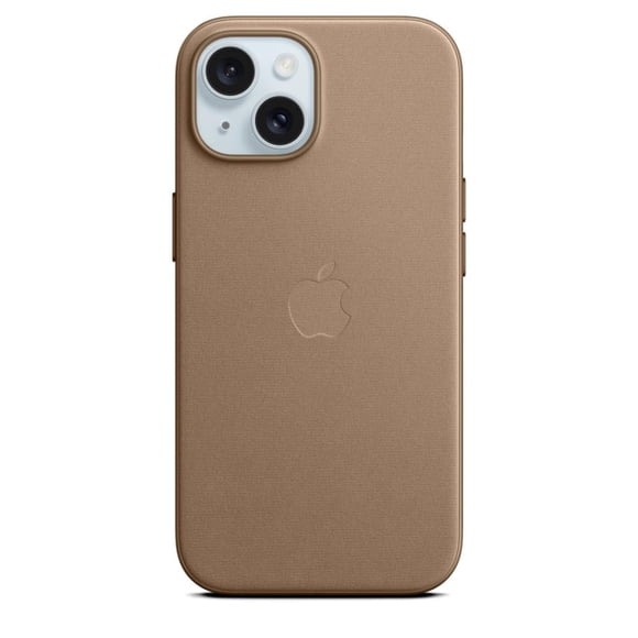 Funda Apple iPhone 15 FineWoven con MagSafe, color marrón